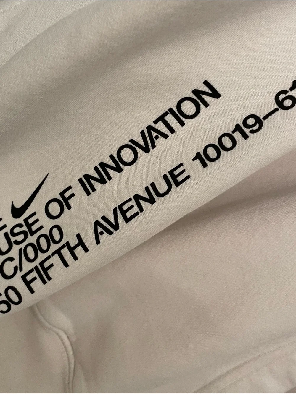 Vintage Y2K NIKE House Of Innovation White Hoodie Mens Small NYC/000 Swoosh